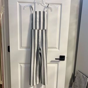 GB girls striped tie-back jumpsuit